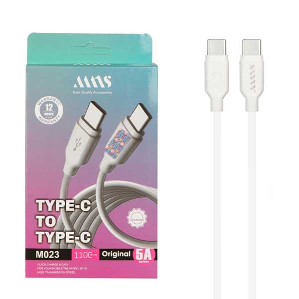 کابل تبدیل TYPEC به TYPEC ام ان اس مدلM023CC به طول 110 سانتی متر