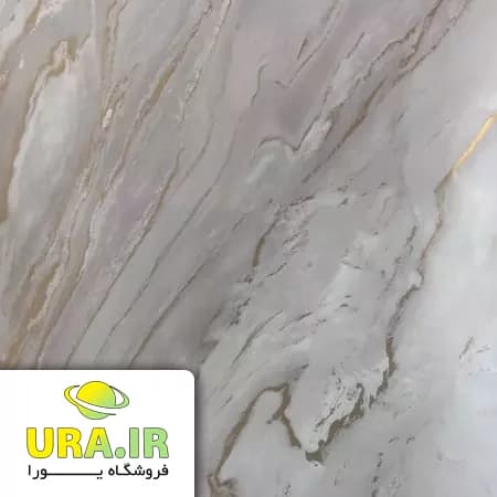 برچسب طرح سنگ رگه طلایی هایگلاس براق کد 6013 (عرض 90 سانتیمتر)