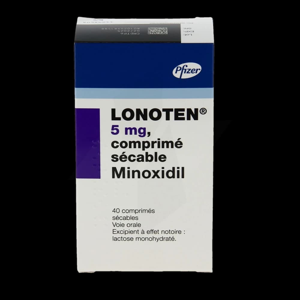 قرص خوراکی ماینوکسیدیل ( Lonoten 5 mg ) 40 عددی ساخت شرکت فایزر فرانسه — تصویر ۳