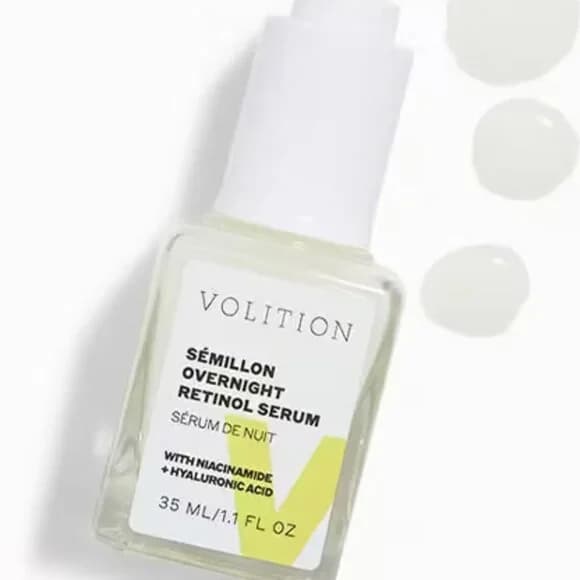 سرم شب رتینول ولیشن بیوتی با نیاسینامید و هیالورونیک اسید ساخت آمریکا Volition Beauty Sémillon Overnight Retinol Serum with Niacinamide + Hyaluronic Acid (35ml) — تصویر ۲