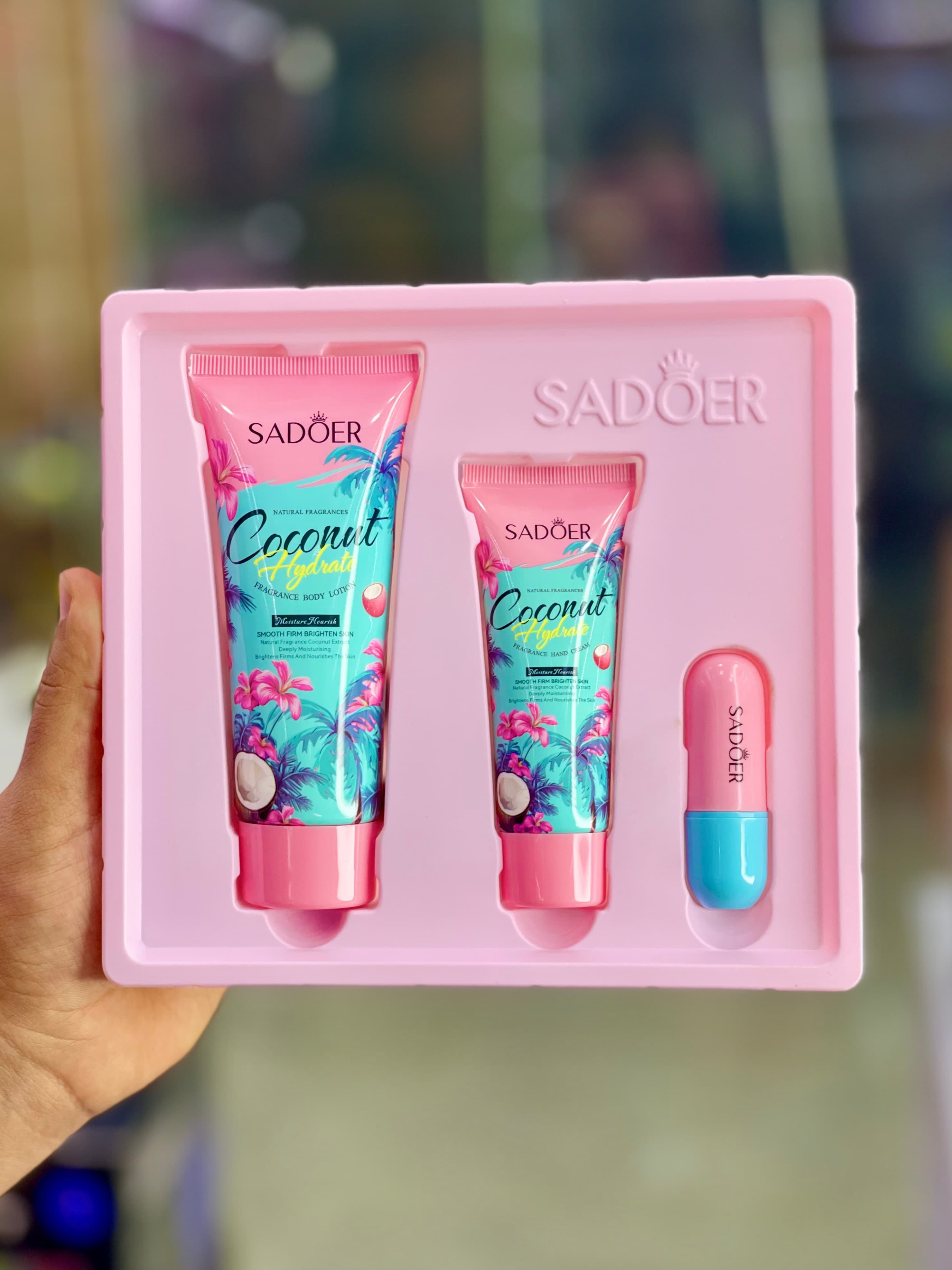 پک مراقبتی ۳ عددی کوکونات برند SADOER