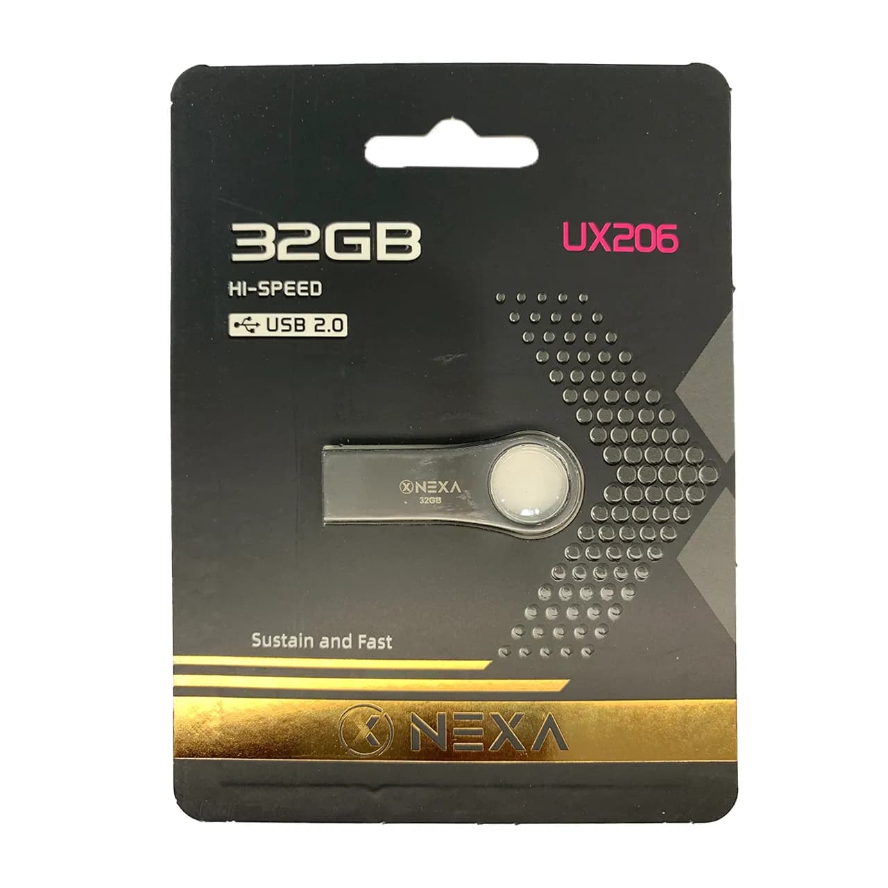 NEXA UX206 Hi-Speed USB2.0 Flash Memory – 32GB (گارانتی 2 ساله پژواک) مشکی