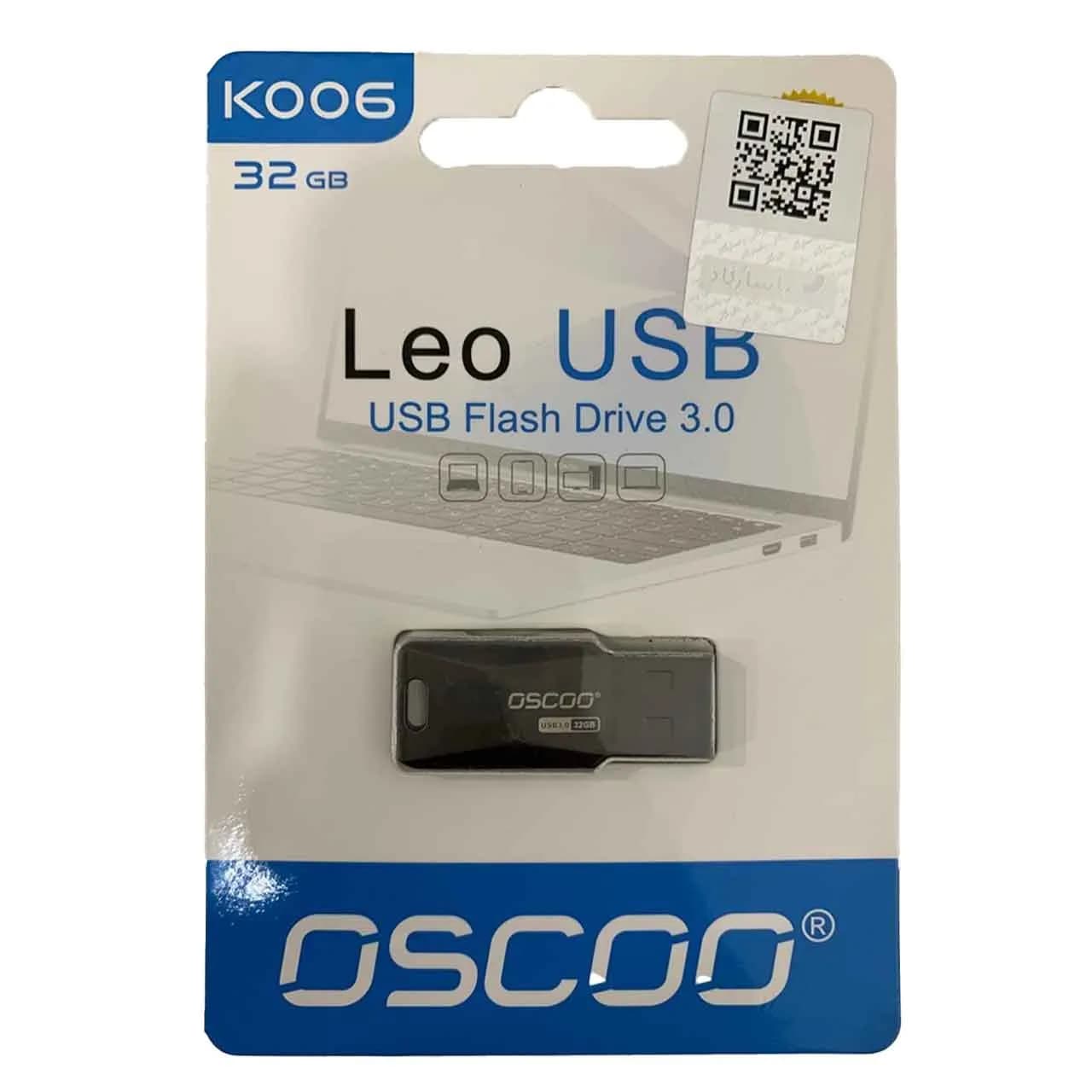 OSCOO K006 USB3.0 Flash Memory – 32GB (گارانتی پاسارگاد لایف تایم)