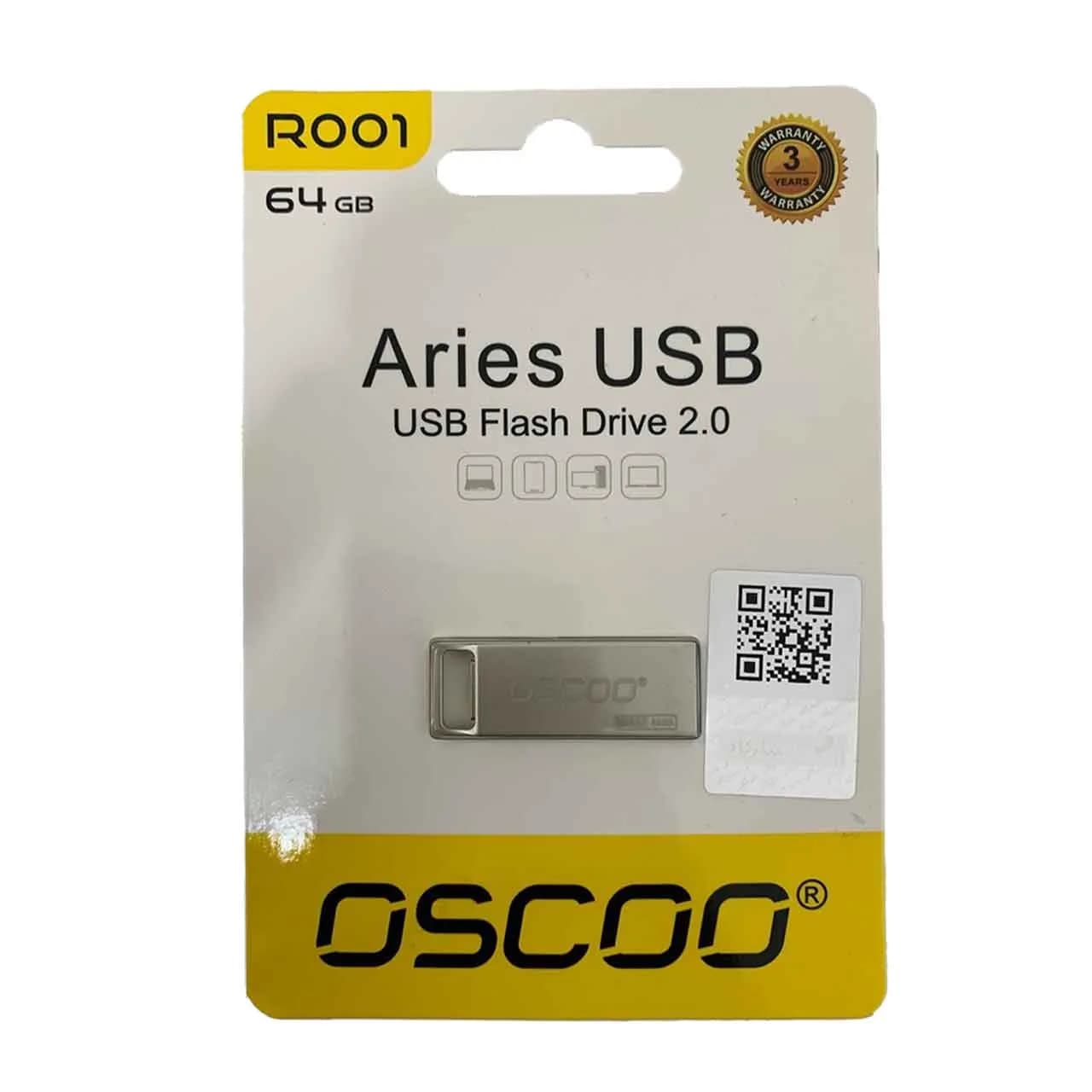 OSCOO R001 USB2.0 Flash Memory – 64GB (گارانتی پاسارگاد لایف تایم)
