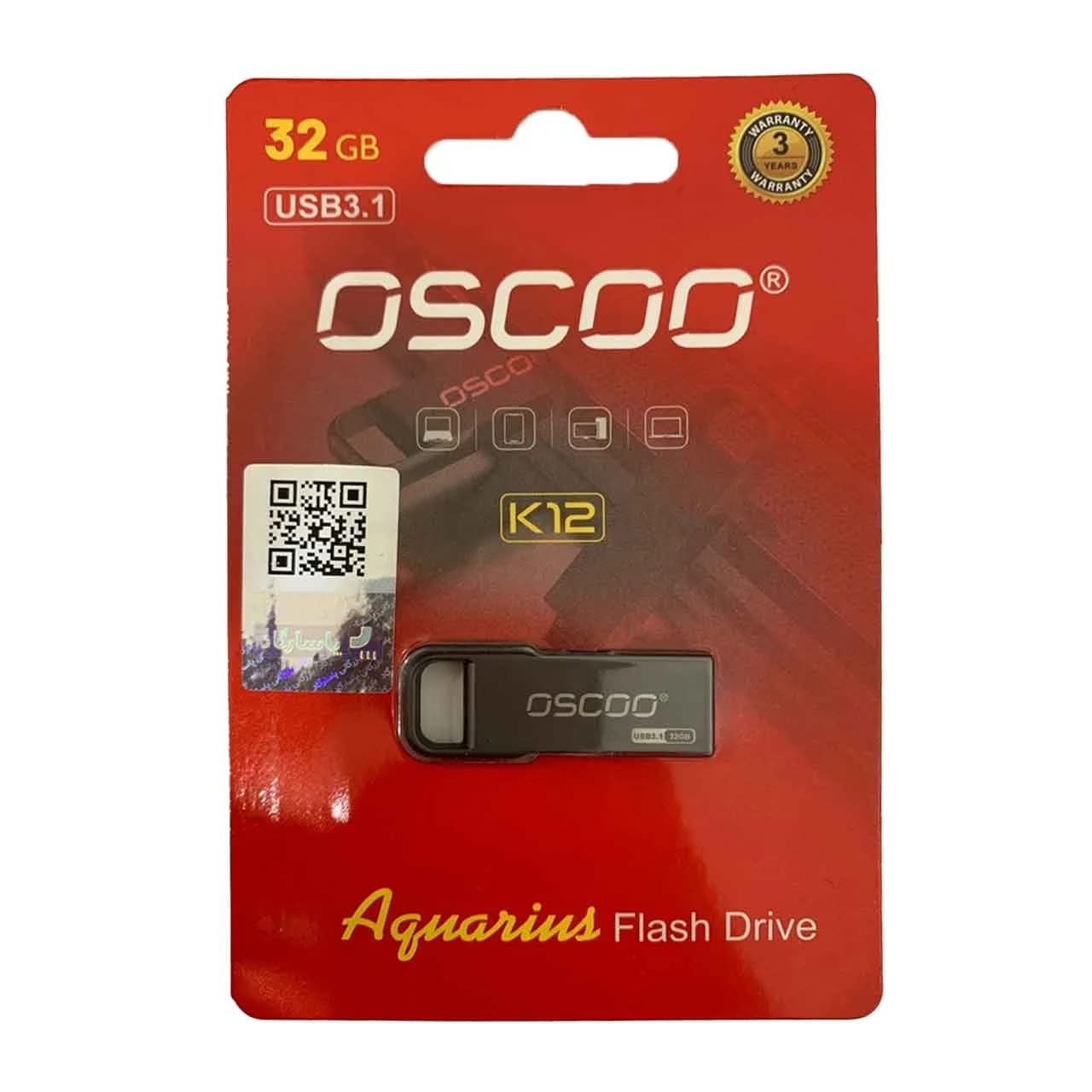 OSCOO k12 USB3.1 Flash Memory – 32GB (گارانتی پاسارگاد لایف تایم)