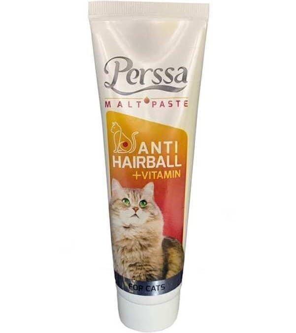 خمیر مالت ویتامینه گربه پرسا مدل Anti Hairball وزن 110 گرم
