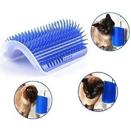 برس ماساژور گربه با قابلیت اتصال به دیوار و پایه صندلی ا Cat Massage Brush With The Ability To Attach Wall