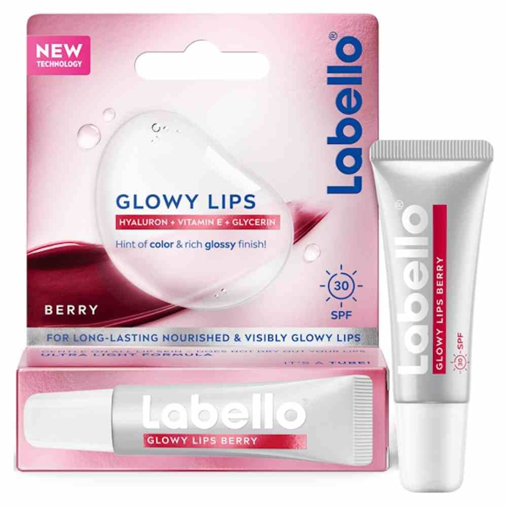 مشخصات و قیمت بالم لب لابلو مدل Glowy Lips Berry حاوی هیالورون، ویتامین E و گلیسیرین با SPF 30 حجم 10 میل ⭐️ ویان مارکت