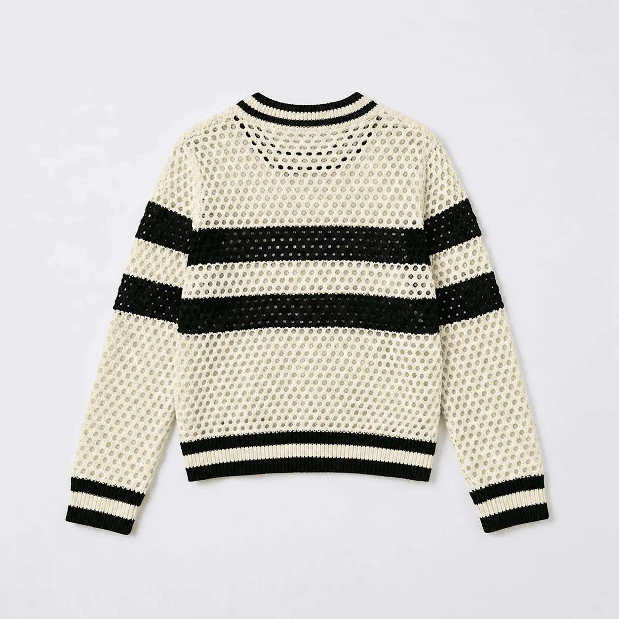 بافت سلین کرم مشکی | CELINE Triomphe Sweater — تصویر ۶
