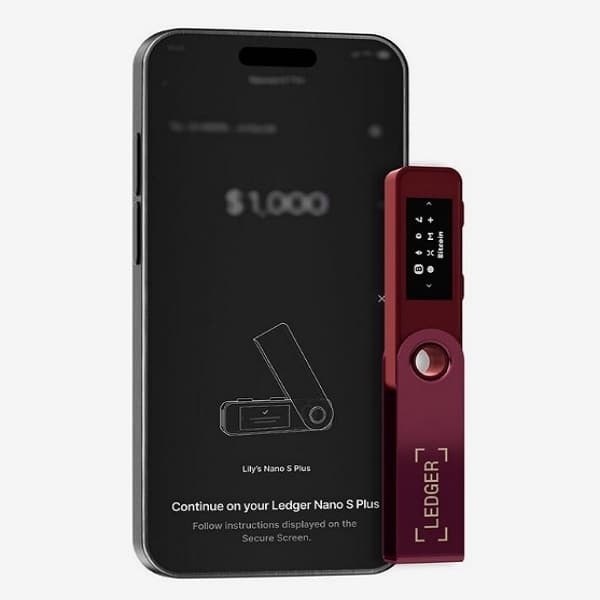 کیف پول سختافزاری لجر نانو اس پلاس – Ledger Nano S Plus Crimson Magenta | دارای گارانتی ۲۴ ماهه VITASECURE 24 — تصویر ۳
