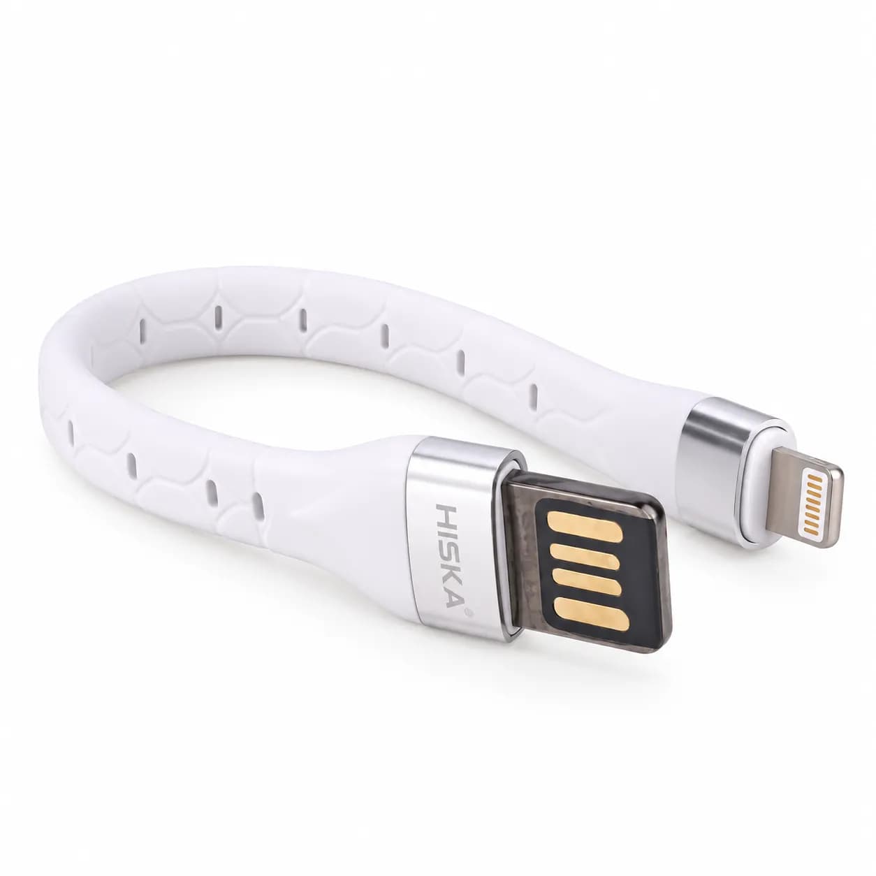 کابل شارژ پاوربانکی Micro USB هیسکا مدل HISKA LX-1015 طول 15 سانتی‌متر