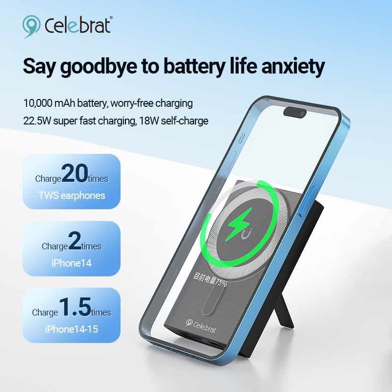 پاوربانک 10000 بی سیم سلبریت مدل Celebrat PB13 — تصویر ۶