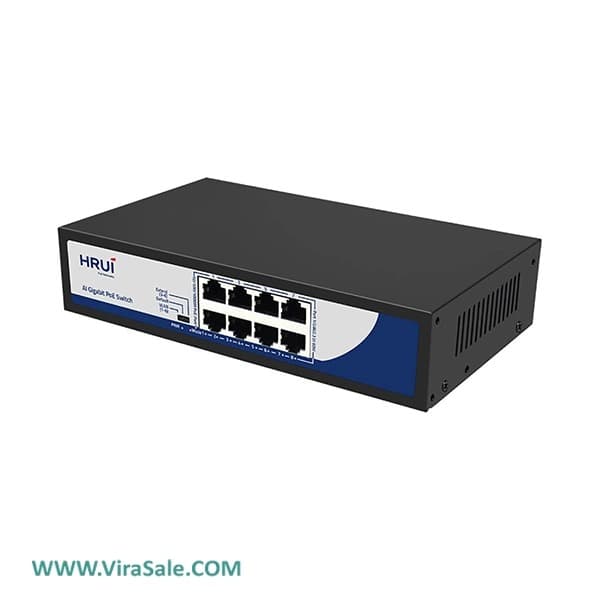 سوئیچ PoE مدل HR900-AXG-80N-120 آچ آر یو آی — تصویر ۲