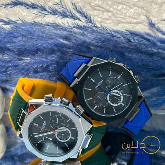 ✔⌚خریدساعت مچی مردانه سیتزن بند رابر کرنوگراف - واچ لاین | اولین و بزرگترین پلت فرم انلاین خرید ساعت — تصویر ۲