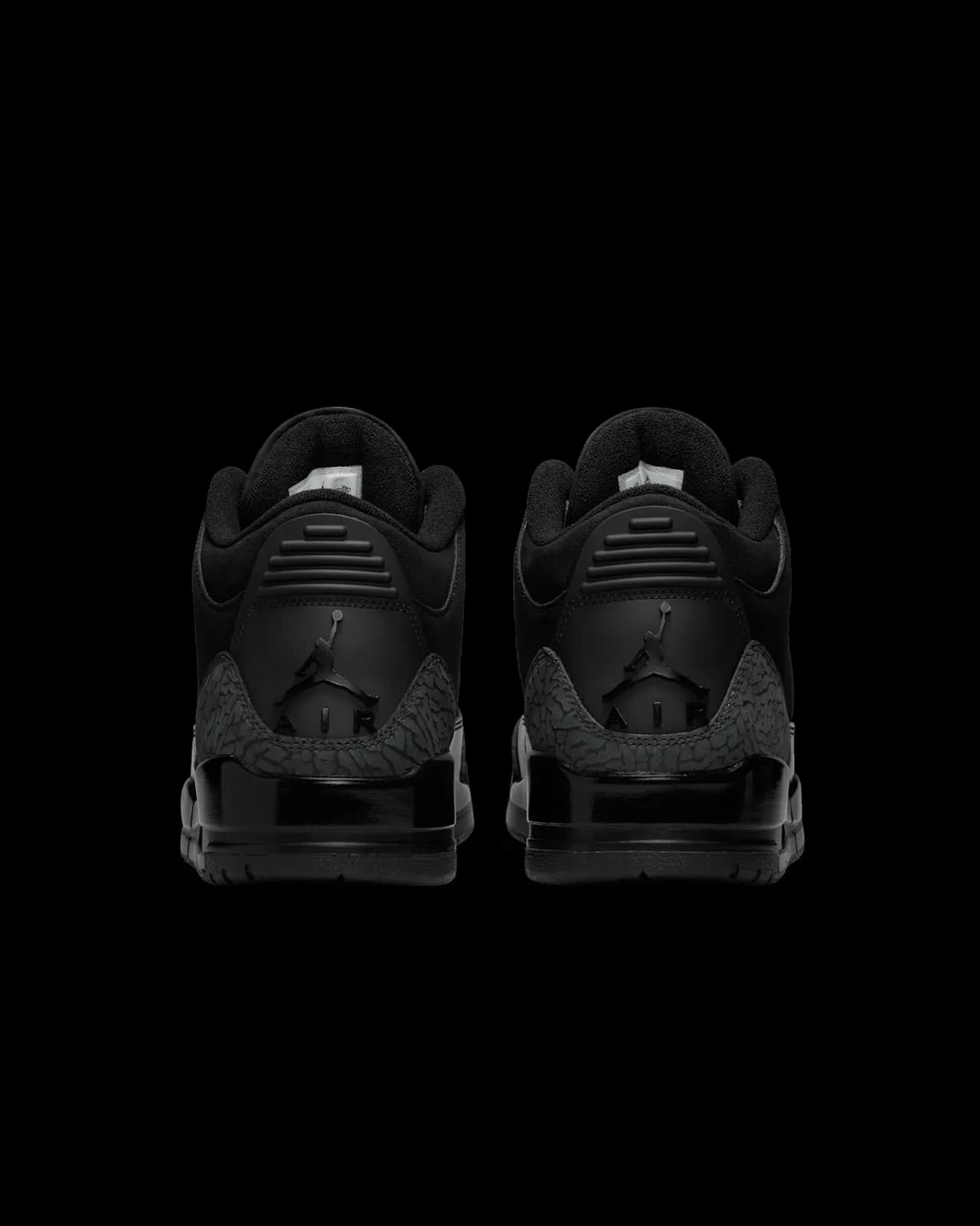 Air jordan 3 black cat — تصویر ۳