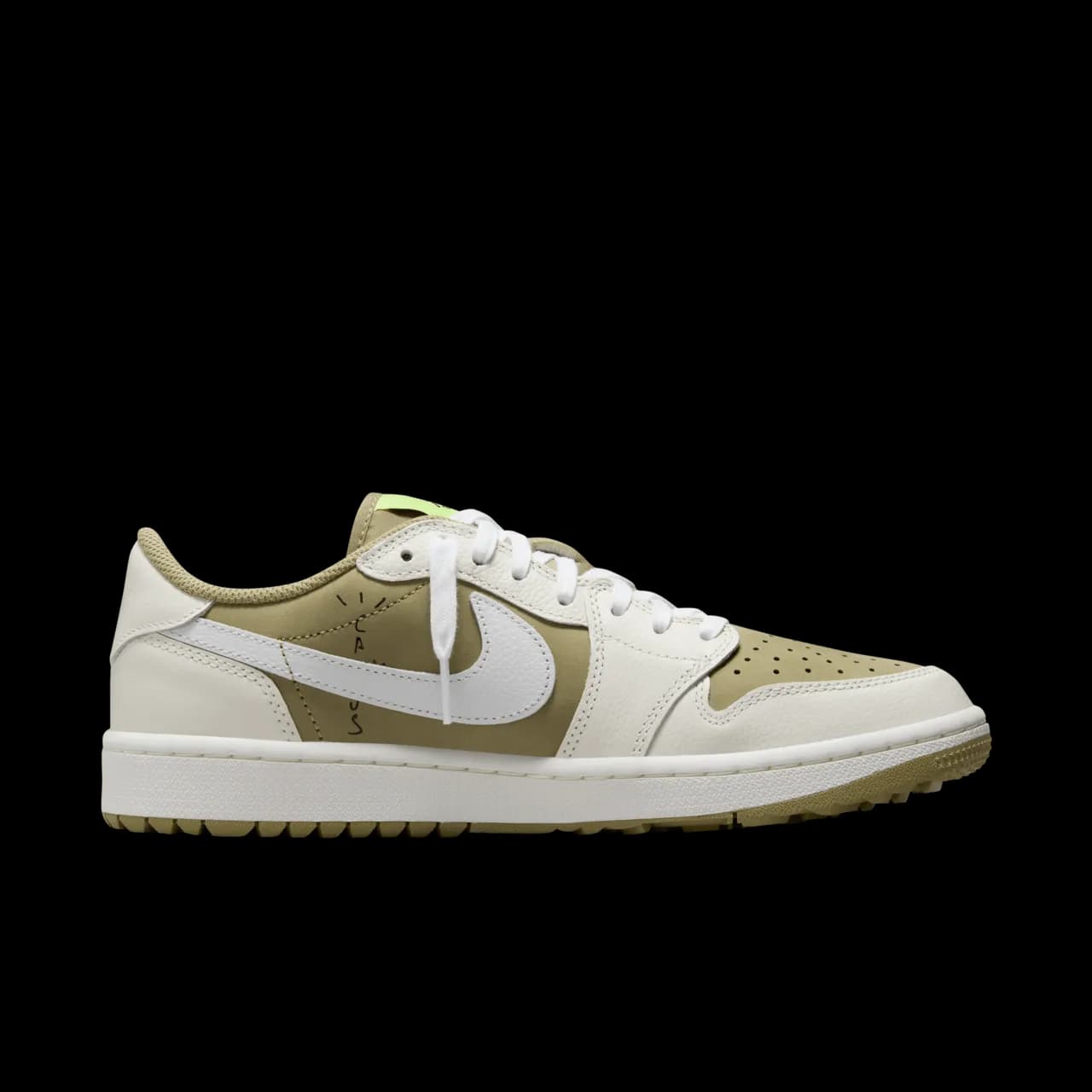 Jordan 1 Retro Low Golf Travis Scott Neutral Olive — تصویر ۶