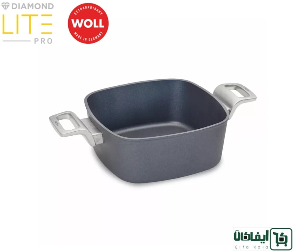 قابلمه مربع وول WOLL Diamond Lite Pro سایز 22 | ظرفیت 3.5 لیتر — تصویر ۲