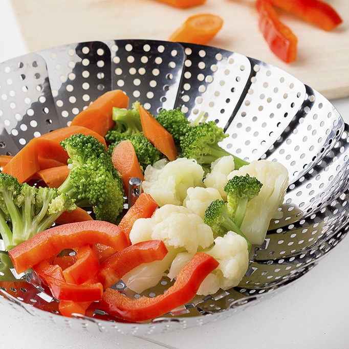سبد بخار پز استیل تاشو شنگیا shengya مدل E3659 — تصویر ۸