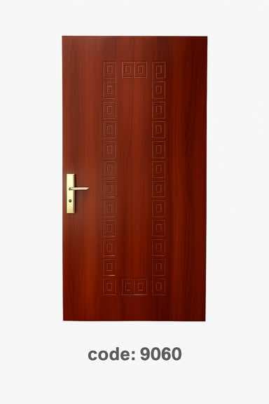 درب اتاقی وارداتی با روکش پی وی سی (PVC) کد 9060