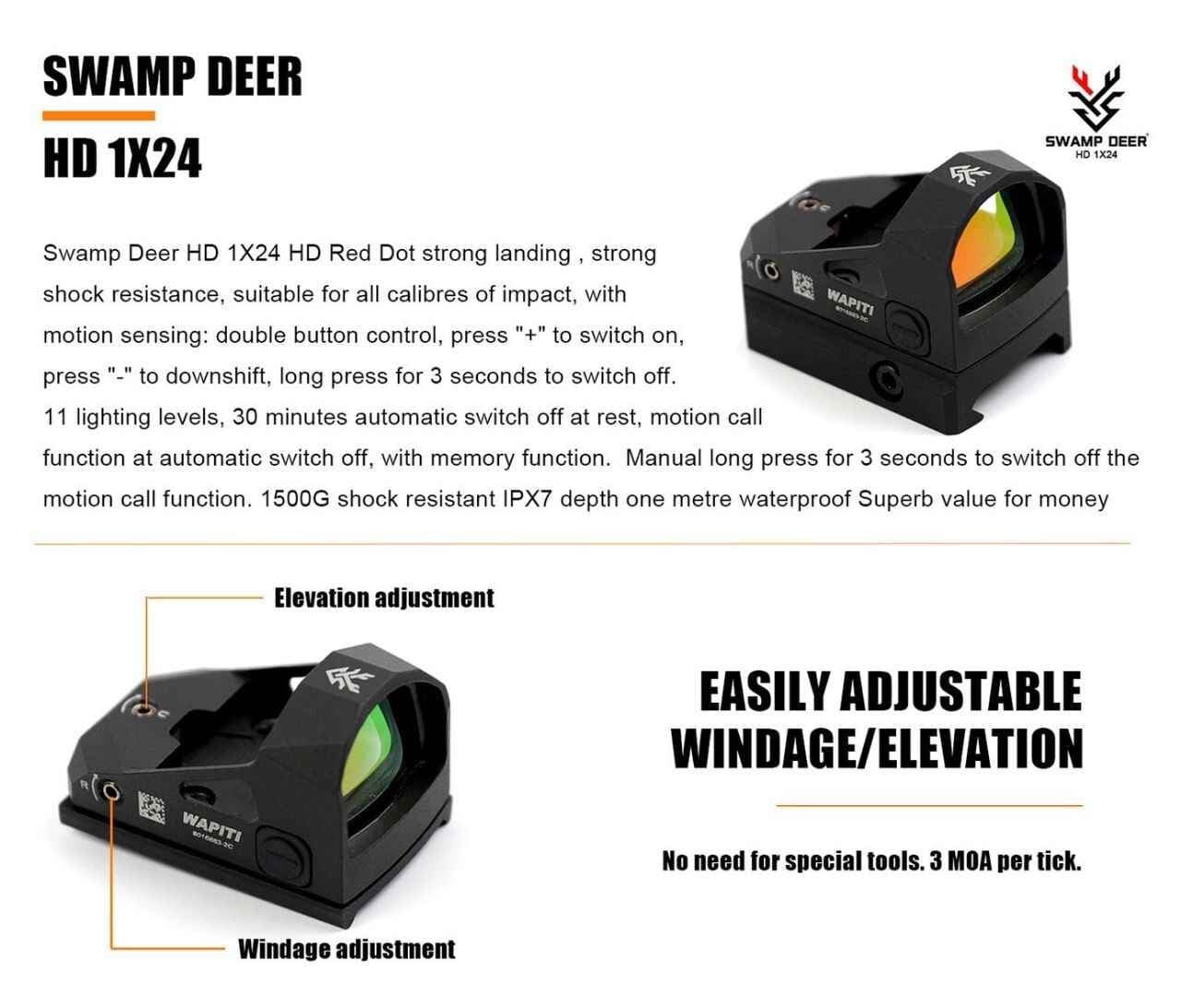 مینی رددات swamp deer EQC 1×24 — تصویر ۶
