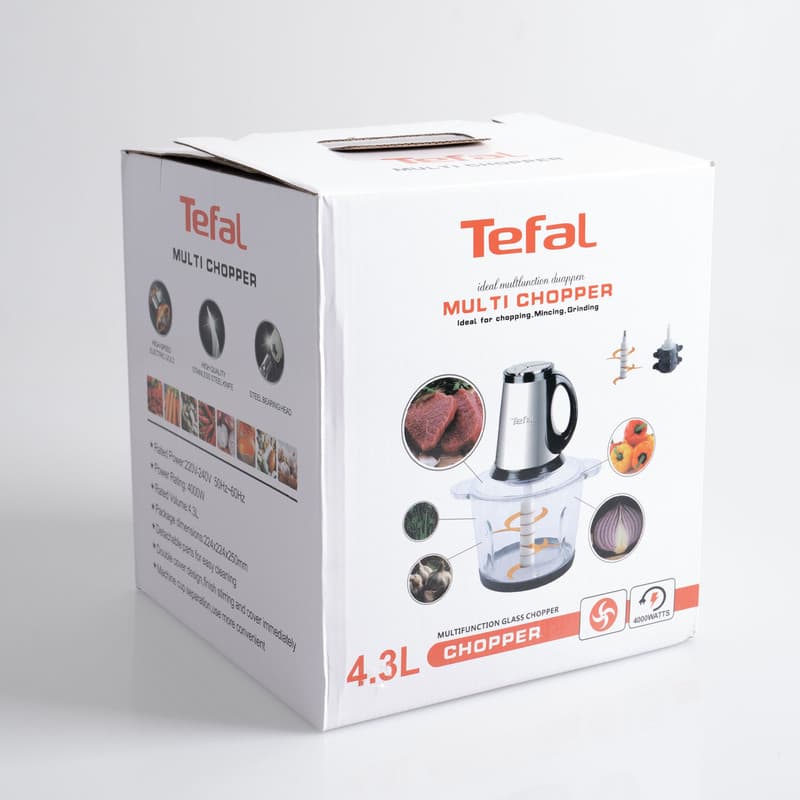 خردکن 4/3 لیتر دو کاسه تفال Tefal اصلی مدل MULTI CHOPPER — تصویر ۲