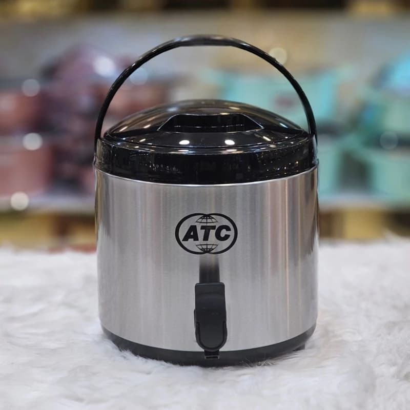 کلمن 8 لیتری داخل استیل ای تی سی ATC رنگ استیل کد A108