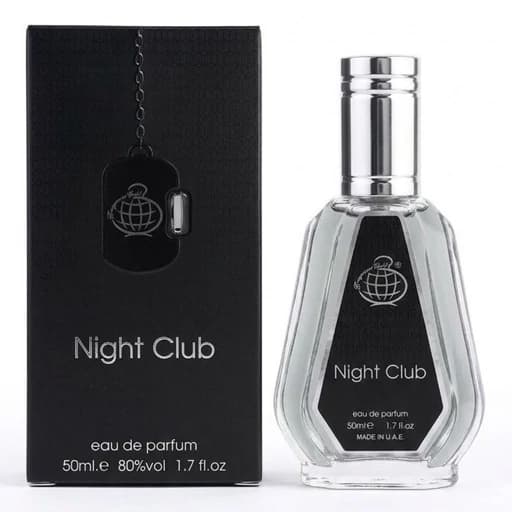 عطر ادوپرفیوم مردانه نایت کلاب فراگرنس ورد مدل Night Club حجم ۵۰ میل