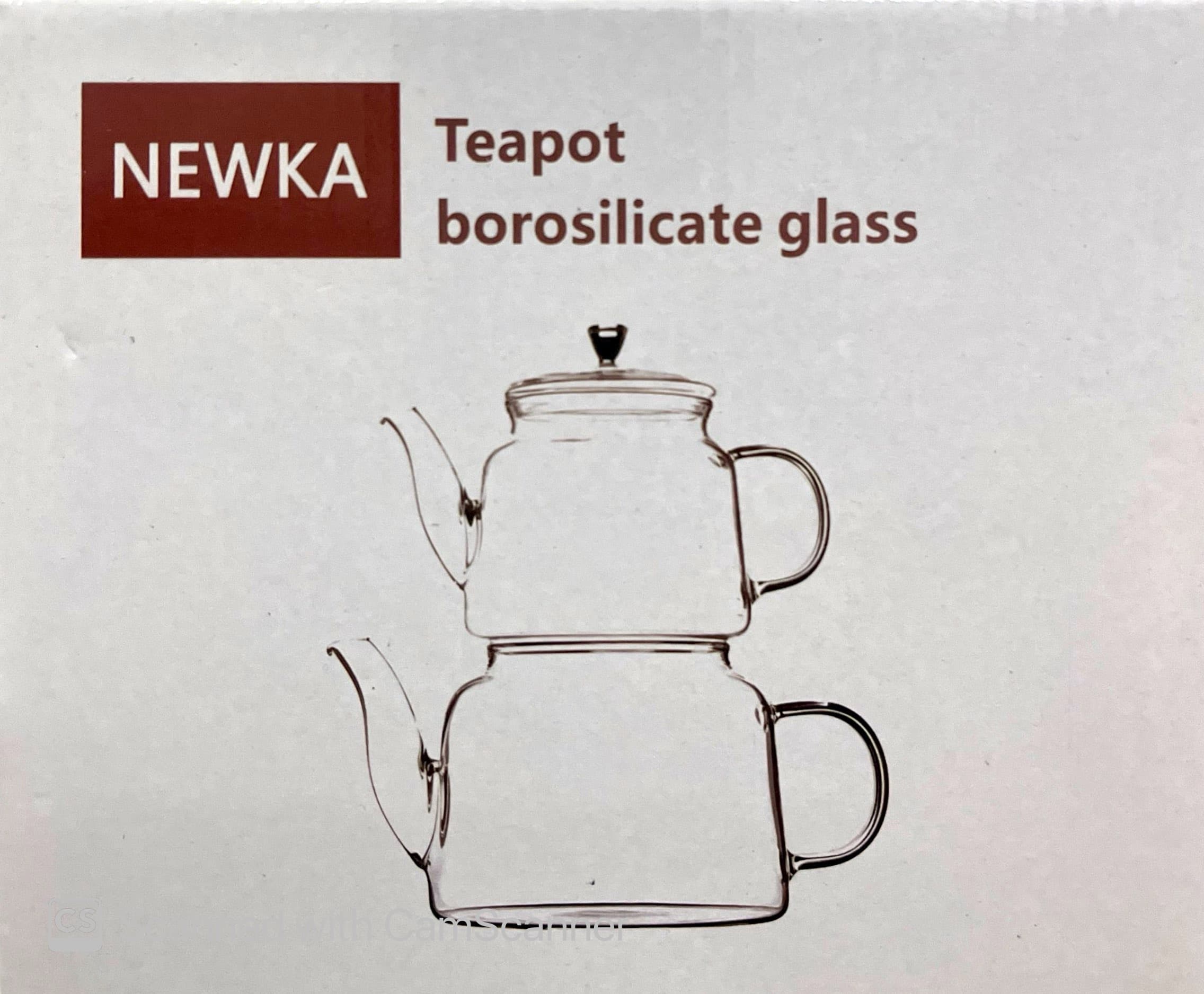 کتری و قوری صافی دار پیرکس 1450/820برند نیوکا NEWKA