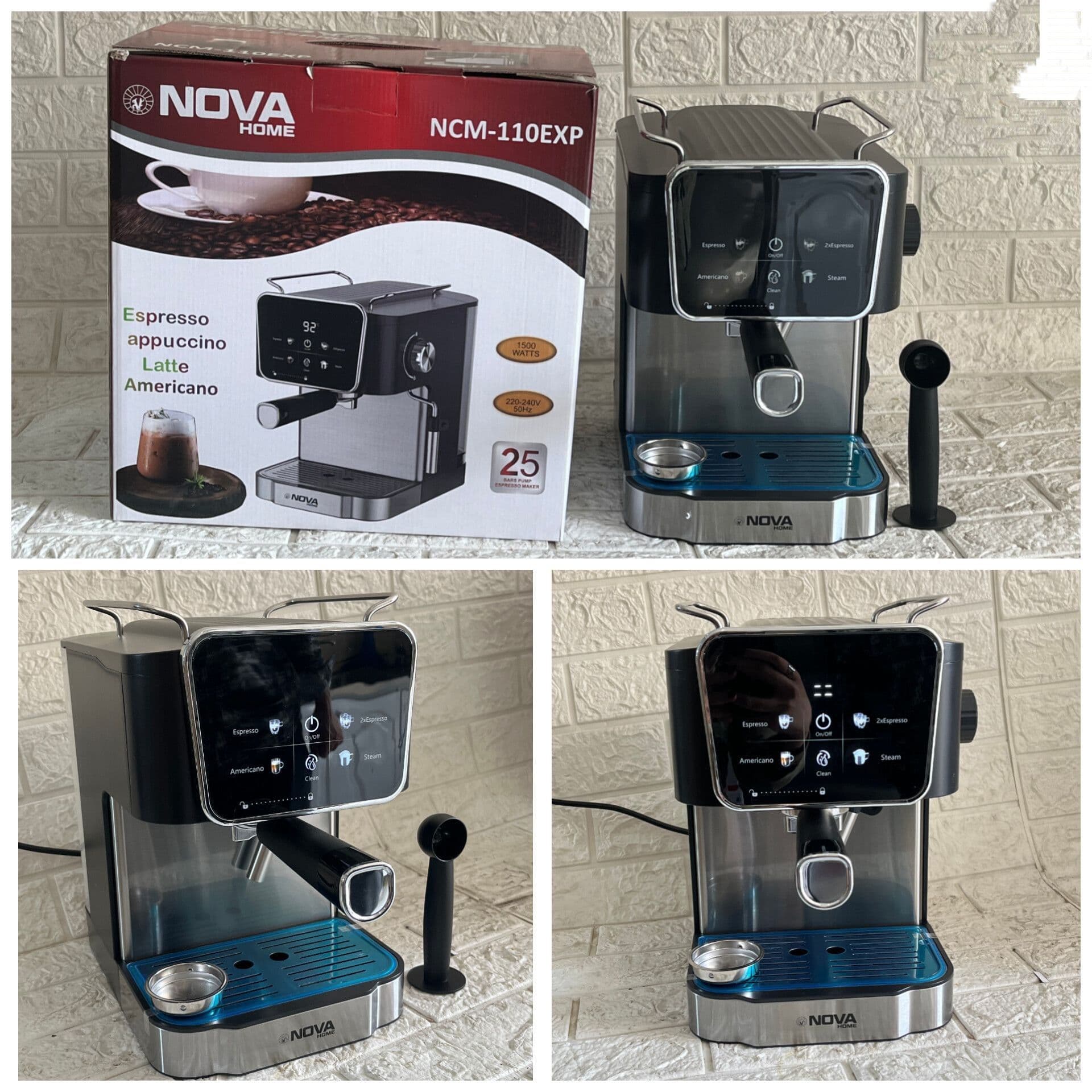 اسپرسو ساز لمسی نوا هوم NOVA home مدل NCM-110 — تصویر ۵