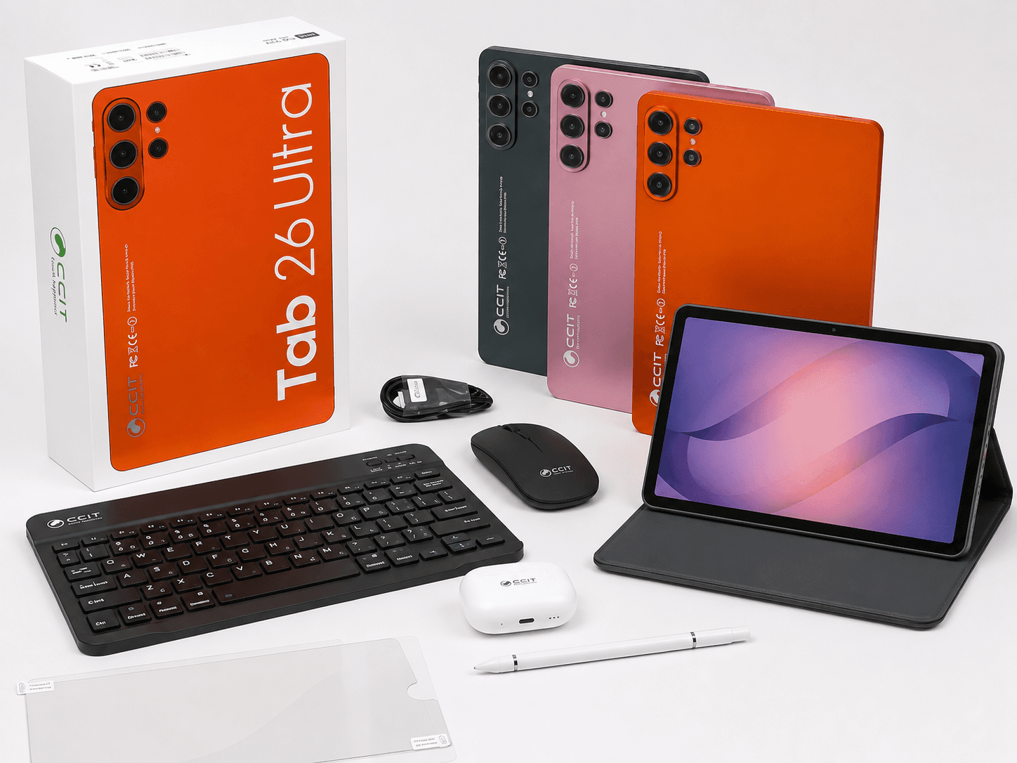 تبلت CCIT Tab 26 Ultra رم 16GB حافظه 1TB صفحهنمایش 10.1 اینچ + ایرپاد همراه با کد فعالسازی دائمی(رجیستر) (کپی)