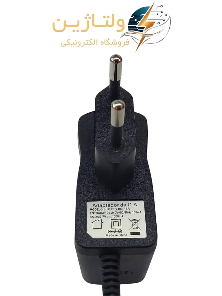 آداپتور 7.7 ولت 1 آمپر دیواری با کیفیت بالا | ولتاژین — تصویر ۲