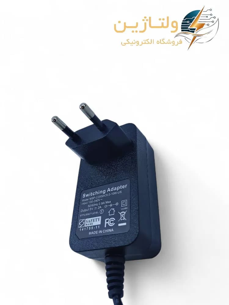 آداپتور 5 ولت 2 آمپر فیش وینگویی مرغوب - ولتاژین — تصویر ۲