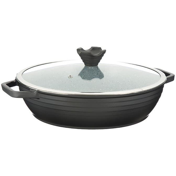 تابه دودسته سایز 32 مدل کلاسیک خطی عروس AROOS کد 33132 — تصویر ۶