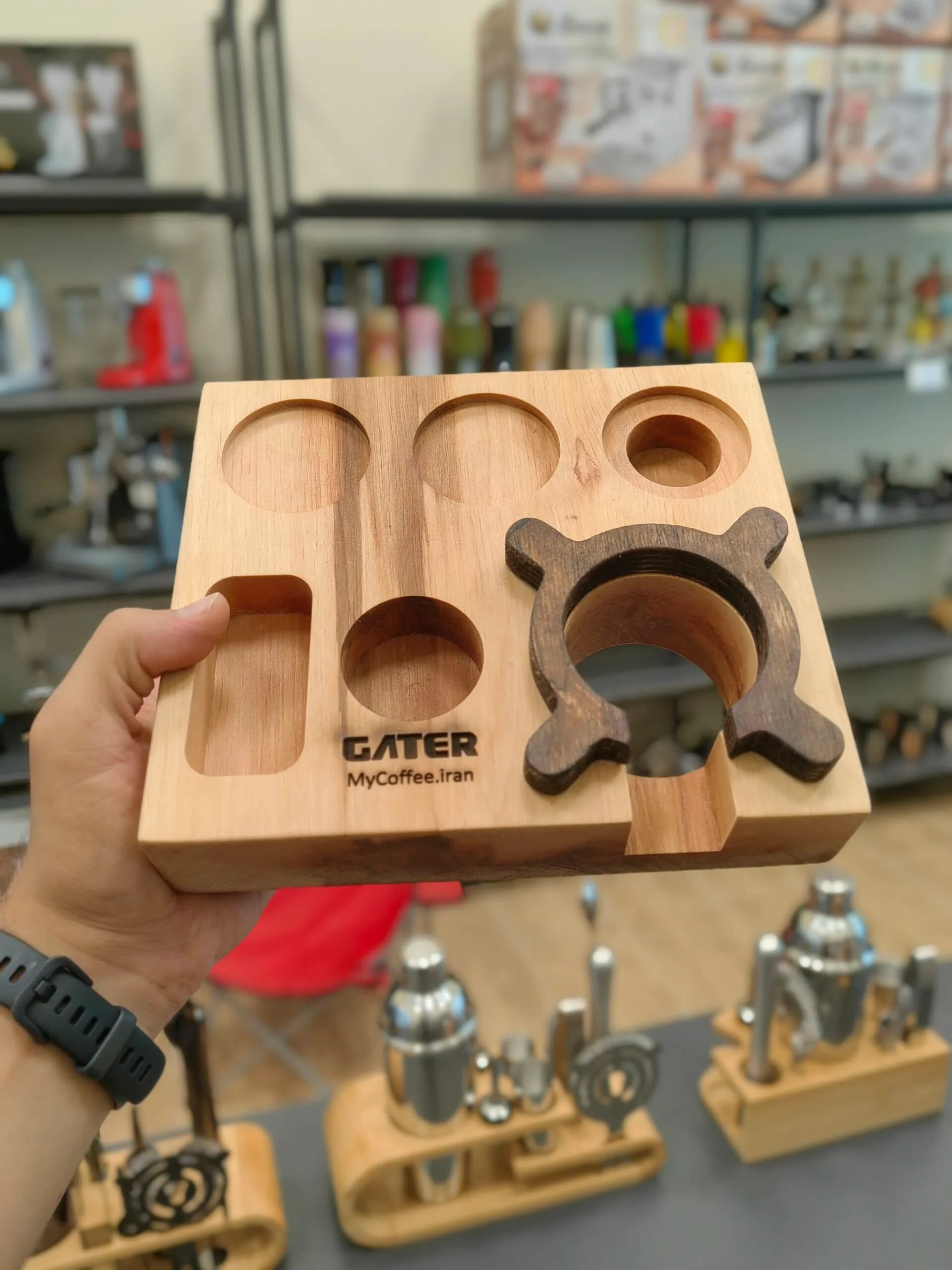 استند چوبی Gater سایز 51 کد 2 مربعی — تصویر ۲