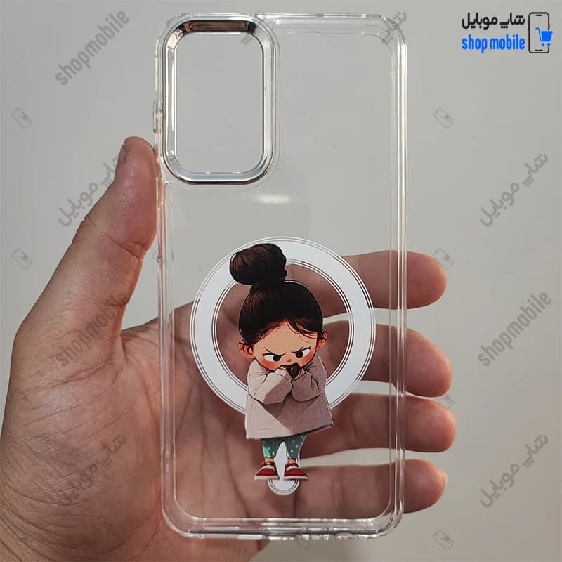 قاب گوشی سامسونگ گلکسی A13 4G/5G / A04s (کاور ژله‌ای شفاف مدل فانتزی طرح دخترک)