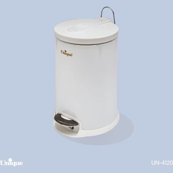 سطل زباله 12 لیتر سفید یونیک UN-4120