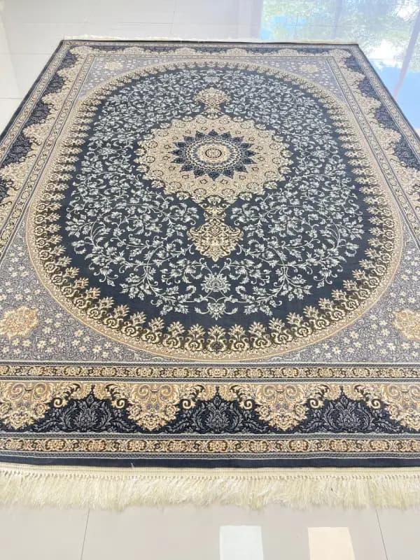 فرش طرح یلدا زغالی 700 شانه