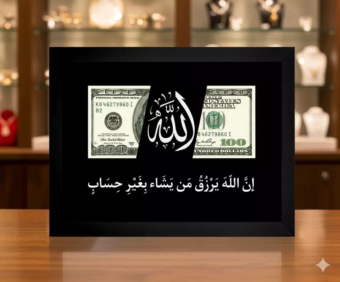 تابلو دیواری با طرح رزق و روزی — تصویر ۳