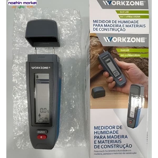 دستگاه رطوبت سنج چوب و مصالح ساختمانی Workzone — تصویر ۳