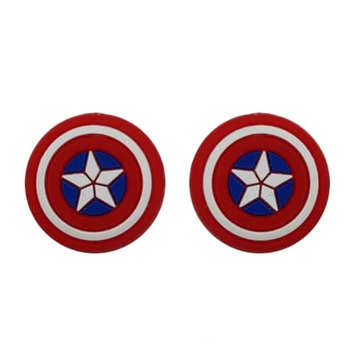 روکش آنالوگ دسته برجسته طرح Captain America Shield (دوتایی – جفتی) Brown Color