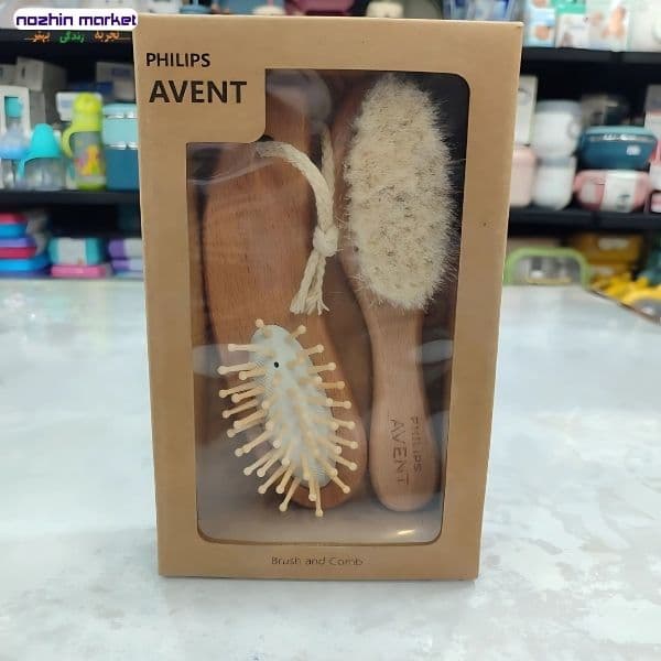 شانه و برس کودک دو تیکه سر بیضی فیلیپس اونت — تصویر ۶