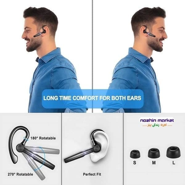 هدست بلوتوثی با میکروفون Ceppekyy مدل H03 — تصویر ۱۰