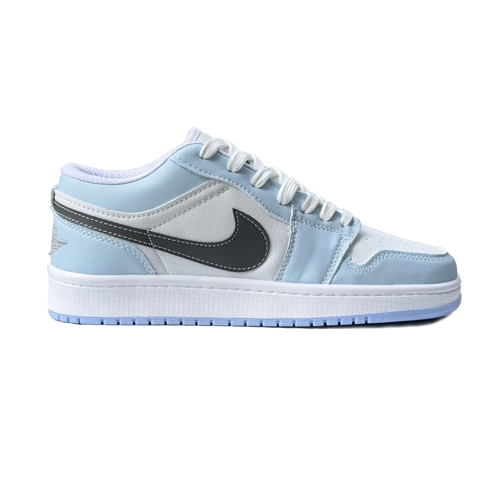 کتونی اسپرت مردانه مدل نایک جردن 1 Nike Jordan رنگ سفید آبی کد 51452