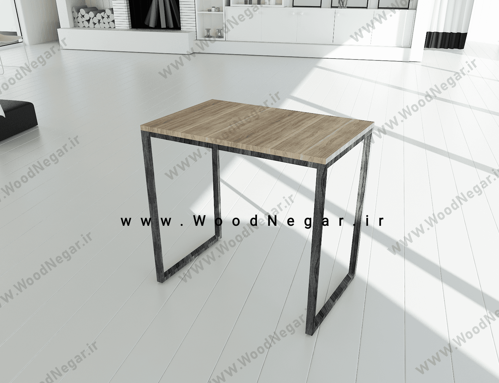میز چوبی کافه ای و ناهارخوری چهار نفره 100در 70 سری Classic Cafe