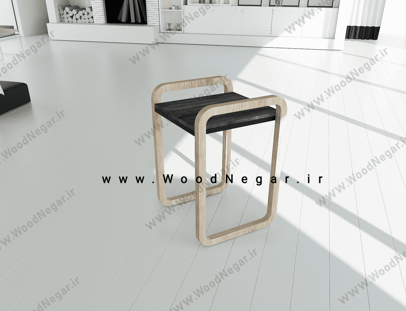 میز چوبی کافه ای سری Bend Box