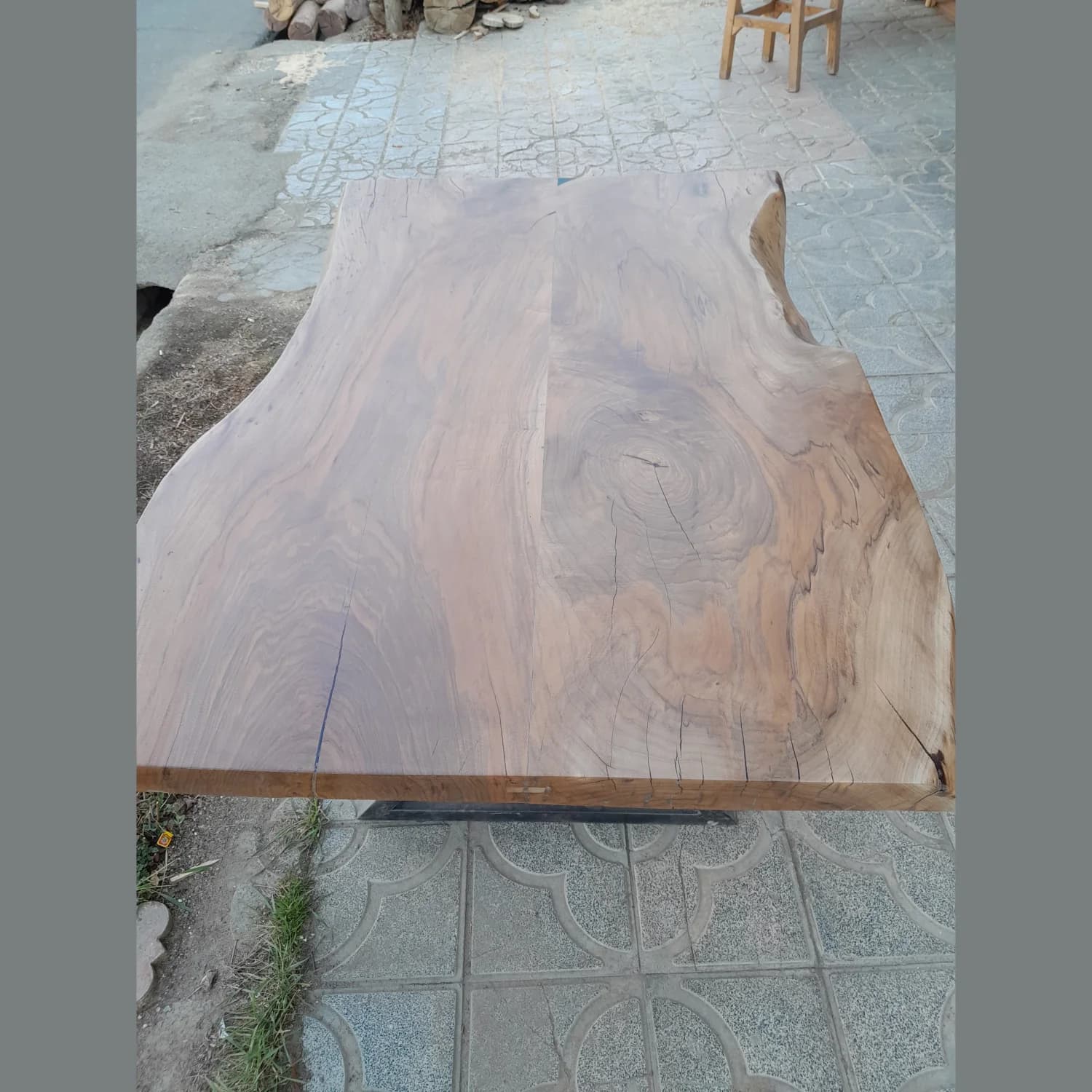 میز ناهار خوری روستیک خزرچوب XW-RT-017 — تصویر ۳