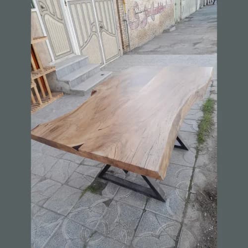میز ناهار خوری روستیک خزرچوب XW-RT-017
