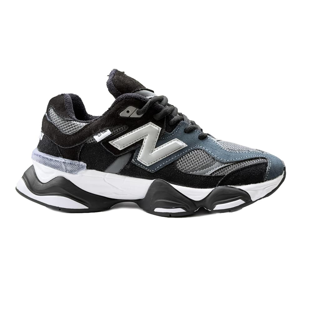 کتونی اسپرت مردانه مدل نیوبالانس 9060 NEW BALANCE رنگ مشکی سرمه‌ای کد 51438