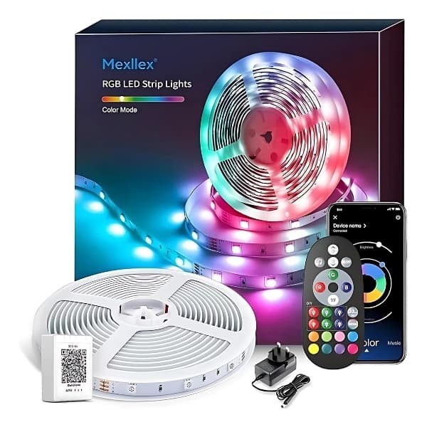 ریسه نواری اسمارت MEXLLEX RGB LED رول 15 متری