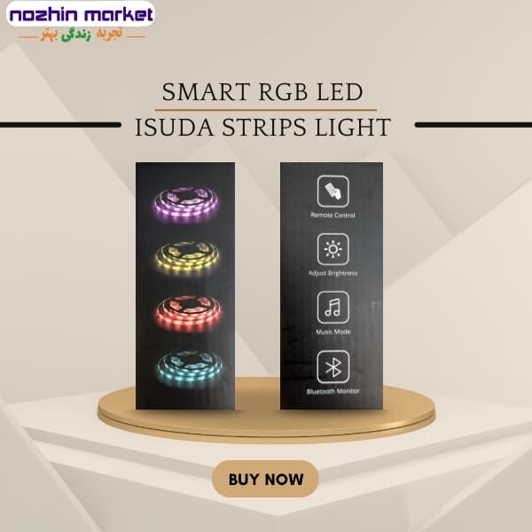 ریسه RGB LED هوشمند 15 متری ISUDA — تصویر ۴